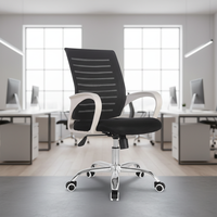 Chaise de bureau moderne en maille à dossier haut Chaises d'ordinateur rotatives ergonomiques à hauteur réglable Chaise de direction pivotante