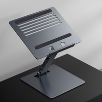 Oulaike P10 Portable en aluminium pliable support pour ordinateur portable réglable support d'accessoires de téléphone portable