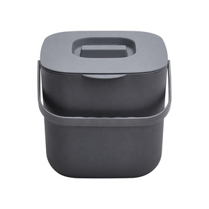 4L Small Premium <strong>Dual</strong> Layer Plastic Standard <strong>Kitchen</strong> Waste <strong>Bin</strong> Countertop Compost <strong>Bin</strong> for <strong>Kitchen</strong> Countertop Dullrout Compost - Product Image 4