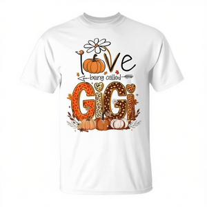 T-shirt d'Halloween « J'aime être appelée Gigi, grand-mère » avec motif citrouille d'automne - Product Image 2