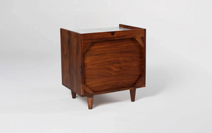 โต๊ะข้างเตียงไม้เนื้อแข็งที่มีการออกแบบที่ทันสมัยและขนาดที่ปรับแต่งได้สำหรับเฟอร์นิเจอร์ห้องนอนหรือห้องนั่งเล่น - Product Image 4