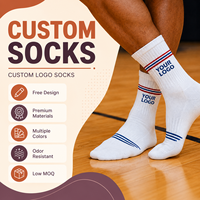 Chaussettes de sport de haute qualité pour la course à pied, chaussettes de sport athlétiques pour le basketball, chaussettes de sport en coton personnalisées pour hommes