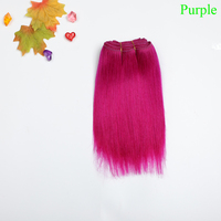 Tresse de cheveux en fibre protéinée pour poupée Blythe, modèle de tissage à trame unique, jouet en peluche, blond, Deep Wave Jerry Curl