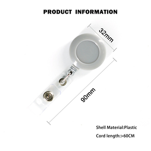 Biểu Tượng Tùy Chỉnh 32Mm Có Thể Thu Vào Keychain ID Huy Hiệu Chủ Reel Bóng Nhựa ABS Vòng Có Thể Thu Vào Huy Hiệu Reel Với Trở Lại Clip - Product Image 2