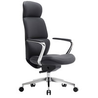 Boss Manager Chaise pivotante de bureau de direction en cuir à dossier haut de luxe personnalisée