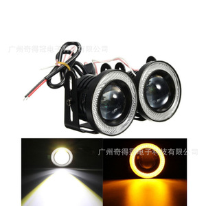 Luces antiniebla Cob Angel Eye de 3.5 pulgadas con lente LED, luz diurna tipo halo para automóvil, 6000 lm, 55 W, 12 V - Product Image 3