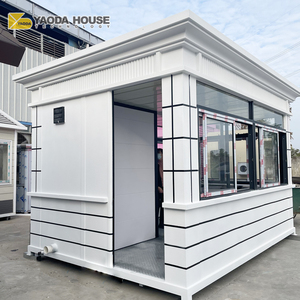 Montar comida fuera de la puerta quiosco <span class=keywords><strong>Kioskos</strong></span> de verano para exterior prefabricado Casa de Guardia cabañas quioscos al por menor contenedor café quiosco - Product Image 5
