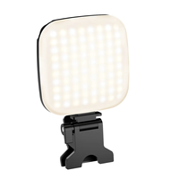Lumière vidéo de poche réglable de lumière d'anneau de LED rechargeable portative pour l'éclairage photographique de selfie et de caméra de téléphone