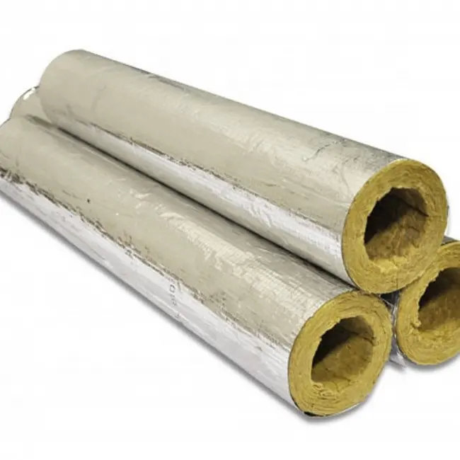 Preformed len khoáng sản cách âm đá len ống và ống cách nhiệt ống Bìa