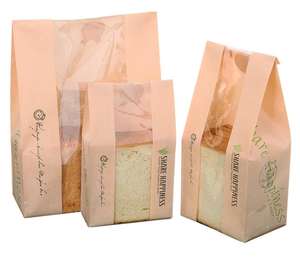 Bolsa de Papel Kraft Antigrasa de Alta Calidad SenAng, con Ventana Transparente, Impresión Offset, Ecológica, Reciclable, Tamaño Personalizado para Alimentos Fritos - Product Image 6