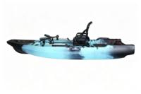 Kayak à pédales Viking 12,5 pieds pour 1 personne, coque en plastique HDPE, avec moteur électrique de pêche, kajak motorisé CE
