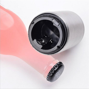 Portable Magnetic Automatic Beer <b>Bottle</b> Opener Bar Accessories Decor Stainless Steel Wine Can Openers With <b>Brushed</b> Metal - Product Image 2