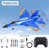 2.4ghz Su-27 Rc jouet avion modèle télécommande planeur à voilure fixe Anti-chute combattant Jet Rc avion Rc vol mousse avion
