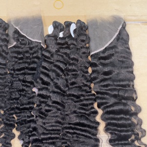 Indian Virgin Raw Hair Weft Unprocessed Cuticle Aligned Human Hair No Tangle Straight Curly Human Hair Extensions - Product Image 1