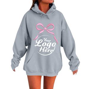 Tenues chandails polaire sweats femmes mode léger à manches longues pull avec poches Preppy graphique à capuche - Product Image 4