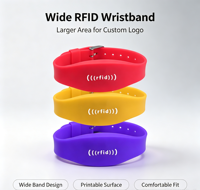 RFID Silikon-Armband mit Individuellem IC-Chip, Wasserdicht, Wiederverwendbar für Wasserparks, Fitness-Studios, Smart-Lock-Zugangskontrolle, Großhandel