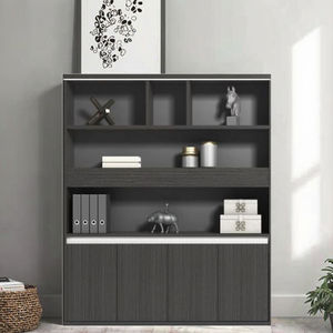 Popolare deposito documenti in legno moderna libreria vetrina armadietto ufficio casa - Product Image 3