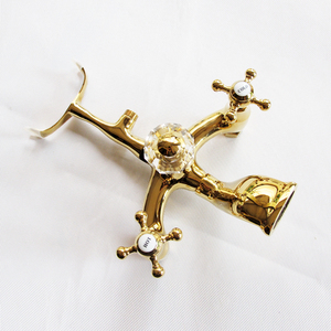 New Golden <strong>Wall</strong> <strong>Mounted</strong> Bathtub <strong>Shower</strong> Faucet Telephone Style <strong>Shower</strong> Bath <strong>Mixer</strong> <strong>Taps</strong> Top Selling - Product Image 5