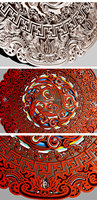 Vente en gros du marché américain Autres peintures abstraites Nouveau design Peinture murale 3D personnalisée Peinture sur bois sculptée