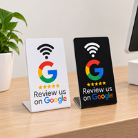 Cartes de médias sociaux en PVC imperméable pour Instagram et Facebook, modèle ISO 13,56 MHz, matériau PET, compatible NFC