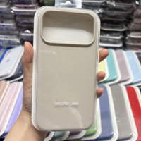 GSCASE pour 17 Coque en silicone avec doublure en microfibre, design blindé, protection antichoc pour 17 Air/Pro Max, logo OEM