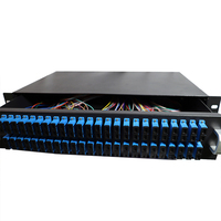 Panneau de brassage fibre optique 96 ports SC/UPC duplex ODF, panneau de brassage fibre optique 96 cœurs ODF monté en rack 2U 96 ports ODF