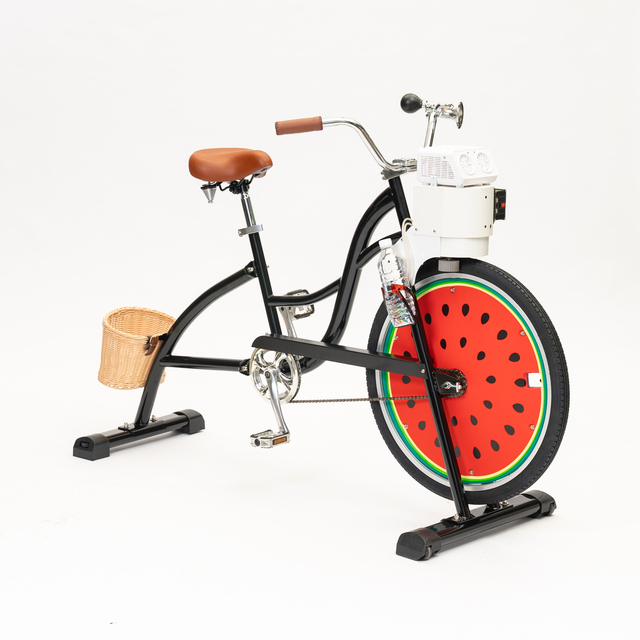 EXI Factory 1-Wheel Bike Hand-Cranked Power Generator for Amusement Park Sports & Entertainment Bubble Maker Unicycle Machine
