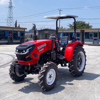 Traktor Pertanian Mini LUYU 4X4 50hp 70HP Mesin Diesel dengan Kanopi
