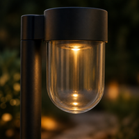 Lampes solaires d'extérieur pour allées, étanches, LED blanc chaud 3000K, pour aménagement paysager, pelouse, jardin, piquets lumineux pour cour et allée