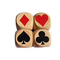 Dés de jeu de luxe en bois teint à la main, écologiques, durables et personnalisables, lot de 7 pièces, pour famille, poker, casino, fête - Vente directe usine