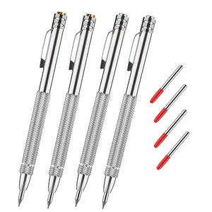 Stylet à graver magnétique puissant, stylo à graver au diamant, marqueur en acier tungstène, pointe en acier tungstène argenté, outil de gravure et de traçage - Product Image 1