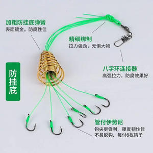 Anzuelos de Pesca de Fondo de Bronce 7-13 8g-15g Súper Fuertes para Carpa y Pesca en Mar - Set de Aparejos - Product Image 3