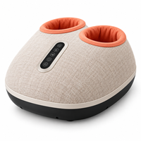 Masseur de pieds portable Shiatsu avec chaleur, vibrations et compression par roulement pour les pieds, les jambes et les mollets