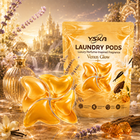 Capsules de lessive Premium Choice Golden 8X, puissance nettoyante élevée, parfum longue durée, soin des couleurs, pour hôtels, maisons et literie