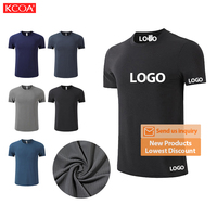 2024 nouveau Style séchage rapide plaine vêtements de sport hommes Polyester T-Shirt Gym T-Shirt sérigraphie décontracté T-Shirt