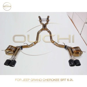 Ouchi 6.2L โลหะไทเทเนียมสีทอง catback สำหรับ Jeep <span class=keywords><strong>Grand</strong></span> Cherokee SRT พร้อมระบบท่อไอเสียวาล์วชิ้นส่วนประสิทธิภาพอัตโนมัติ - Product Image 6