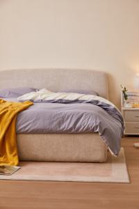 Meubles de chambre à coucher modernes de bonne qualité Lit en bois Cadre en bois Lit rembourré pour l'exportation - Product Image 6