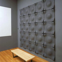 Beau panneau mural à lamelles acoustiques 3D Panneaux en bois blanc Panneaux acoustiques à motif décoratif 3D