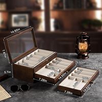 3-lagige Taschen messer Vitrine Hochwertige Aufbewahrung sbox Messer Vitrine Glas messer Vitrine Vitrine