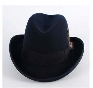 Chapeau haut de forme en feutre 100% laine pour adulte unisexe, chapeau d'hiver X3096B - Product Image 2