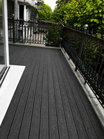 Planches de terrasse en WPC à grain de bois embossé, composite bois-plastique, 140x25mm