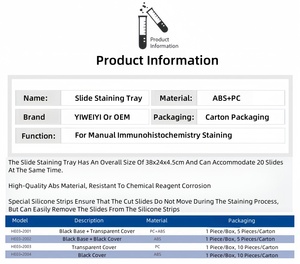 Phòng thí nghiệm sử dụng 20 Slide immunohistochmecial nhuộm khay trượt thử ihc trượt nhuộm Khay cho phòng thí nghiệm - Product Image 6