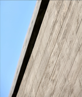 Panel Dinding Faux Beton Abu-Abu Muda Foshan, Lembaran Batu Fleksibel, Tampilan Semen, Veneer Ringan untuk Eksterior Bangunan