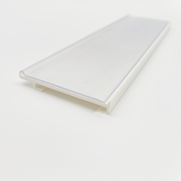Support de carte de prix en plastique pour supermarché, personnalisable en usine, bande de données pour bord de rayonnage