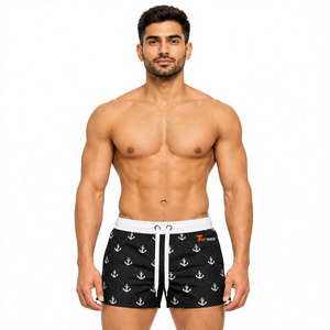 Shorts de plage pour hommes, séchage rapide, polyester, légers, respirants, pour l'été, pour le surf, taille élastique, maillots de bain OEM - Product Image 1