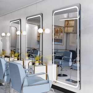 OEM ODM <span class=keywords><strong>Espejos</strong></span> <span class=keywords><strong>de</strong></span> baño iluminados Inodoro Atenuación <span class=keywords><strong>de</strong></span> pared Muebles <span class=keywords><strong>de</strong></span> salón Barbería Espejo especial <span class=keywords><strong>con</strong></span> luz LED Luz <span class=keywords><strong>de</strong></span> espejo <span class=keywords><strong>de</strong></span> salón - Product Image 5