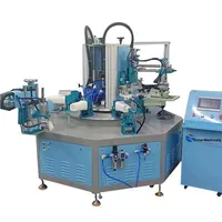 Machine de sérigraphie rotative semi-automatique à tasse carrée personnalisée en usine pour l'impression multicolore et multi-surfaces