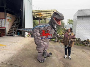 <span class=keywords><strong>Disfraz</strong></span> de Dinosaurio <span class=keywords><strong>Velociraptor</strong></span> Realista para Espectáculos y Eventos - Product Image 5