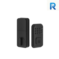 Serrure Intelligente Premium en Alliage de Zinc Noire HR, Verrou Électronique à Mot de Passe, Clé Bluetooth Anti-Graffiti pour Maison, Villa, Appartement, Hôtel