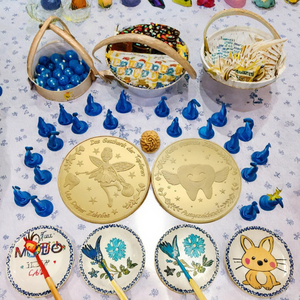 Pièce <span class=keywords><strong>de</strong></span> monnaie dorée personnalisée sur le thème des fées, Badge commémoratif porte-bonheur scintillant sur le thème des contes <span class=keywords><strong>de</strong></span> fées, en laiton moulé double face, souvenir pour enfants, vente en gros - Product Image 2